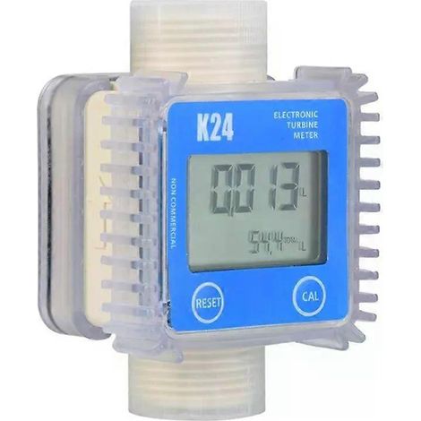 Débitmètre numérique K24 pour turbines, huile et carburant, avec écran LCD. Mesureur de débit pour produits chimiques, eau et liquides de mer. Outils de mesure CX. (1/5)