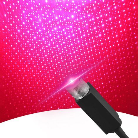 Sternenprojektor-Nachtlicht, tragbar, USB-Anschluss, Auto-Innenbeleuchtung, Dekorationslampe für Decke, Schlafzimmer, Party und mehr (1/5)
