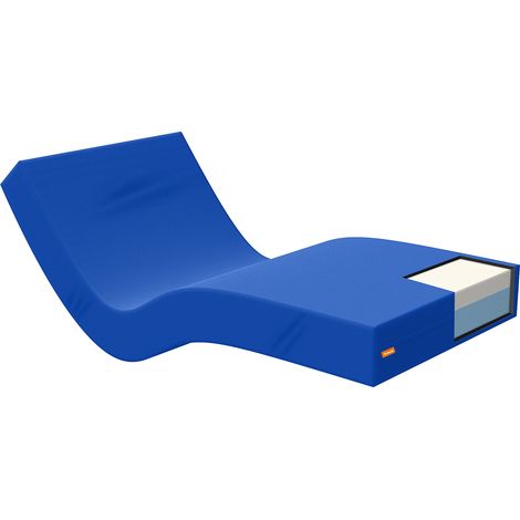 Materasso Geriatrico Memory 90x200 - Sfoderabile, Rivestimento Sanitario impermeabile.