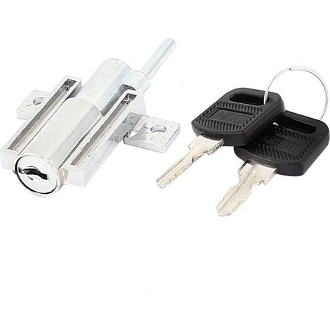 Home-Office-Zylinderkopf mit Schiebetür-Plunger-Schloss Silberfarbton (f9cd6db232507d52aaf15a93d2006 (1/2)