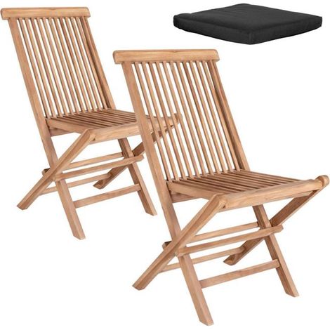 4 Chaises de jardin TOLEDO avec coussin