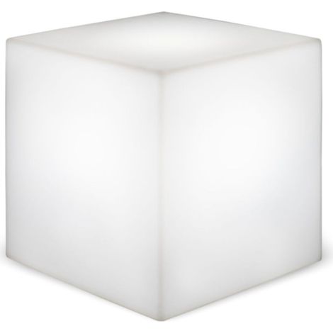 Stehleuchte außen B: 32 cm cm hoch IP65 Weiß E27 quadratisch 2700 K warmweiß 600 lm Modern