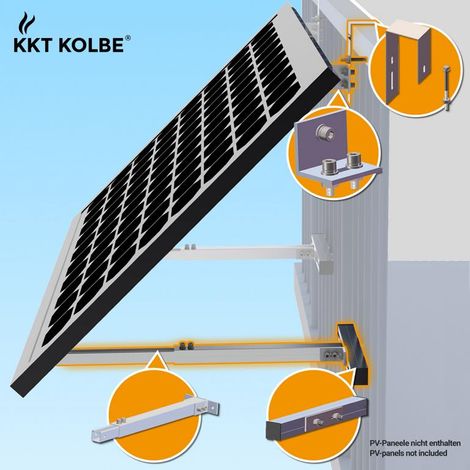 Balkonmontageset für eckige Geländer Balkon20-10