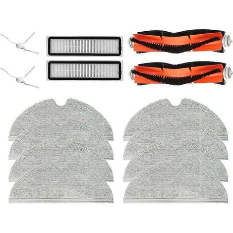 14 pièces pour accessoires d'aspirateur Dream D9 / Bot L10 Pro L10 brosse latérale/filtre/chiffon humide et sec Mo (1/3)