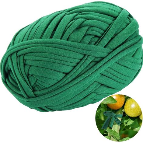 Cuerda de jardín verde de 30 metros/98 pies para atar plantas y árboles, cuerda de soporte expandible para plantas (1 rollo) (1/5)