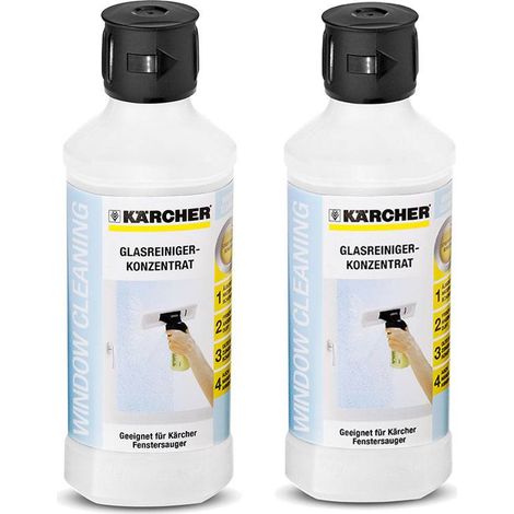 Kärcher Glasreiniger Konzentrat RM 500 Set: 2 x 500 ML für WV 50 / 60