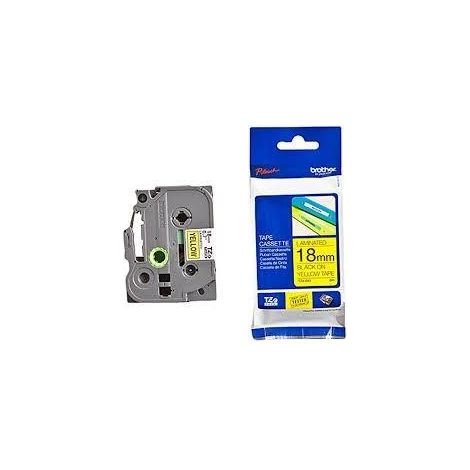 Brother - brother p-touch 18mm amarillo/negro laminado - tz641 - 4977766686716