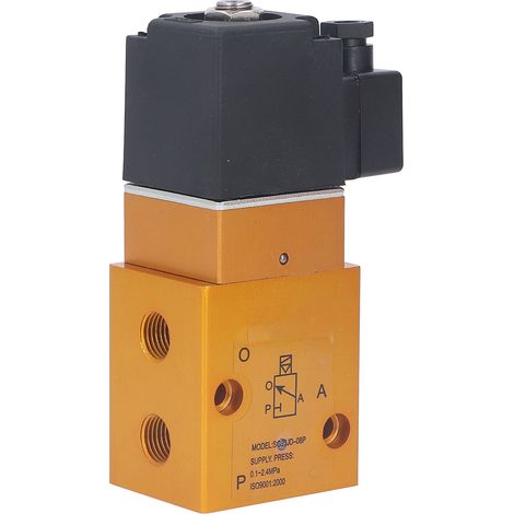Électrovanne Guide Interne G1/4in 2 Positions 3 Voies Haute Pression Inverseuse DC 24V (1/5)