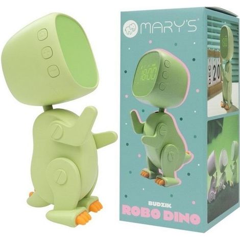 Sveglia robot dinosauro verde