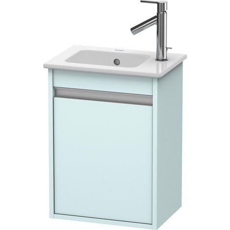 Meuble sous-vasque KETHO 550x400x285mm ouverture droite Bleu clair mat