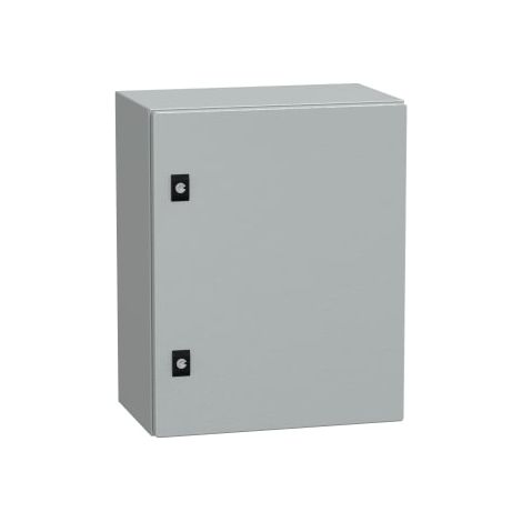 Spacial CRN - cassetta in acciaio con piastra di montaggio - H500xL400xP250mm - pannello pieno - NSYCRN54250P