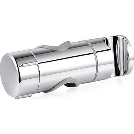 Soporte ajustable para cabezal de ducha de mano, soporte para cabezal de ducha, diámetro ajustable de 19 a 25 mm, soporte para cabezal de ducha de ABS cromado (plateado) (1/5)