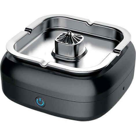 Rauchfreier elektrischer Metallaschenbecher, USB-betrieben, geruchsneutral, rauchfrei, Zubehör für Luftreiniger und Rauchsauger (1/5)