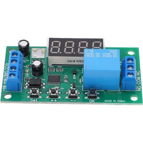 Carte relais compteur d'impulsions multifonctionnelle, précision 0.1S à 9999999.9s 0.01s, Module 1 canal 5V