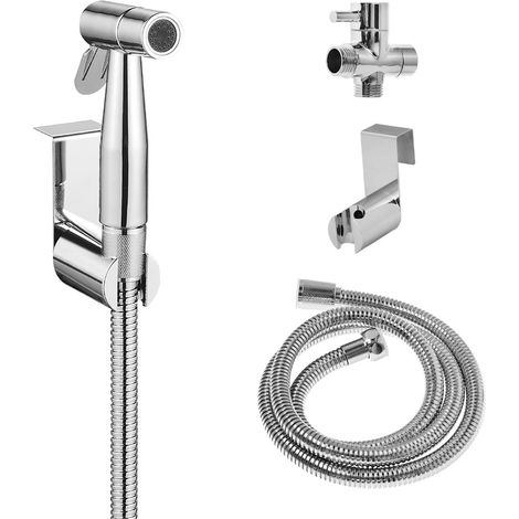 Doccia per WC con valvola in ceramica H 1/2" M 1/2" M 1/2" con flessibile 120cm