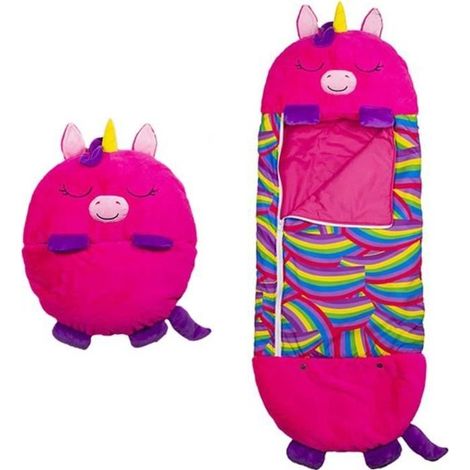 Sac de Couchage Enfant - Happy Nappers - Rose Rouge - 50x137cm - Coton - Avec Oreiller-Ywey (1/5)