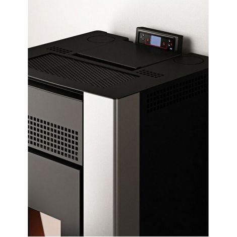 Joy Airtight - Estufa de pellets de 12.5 Kw, gris
