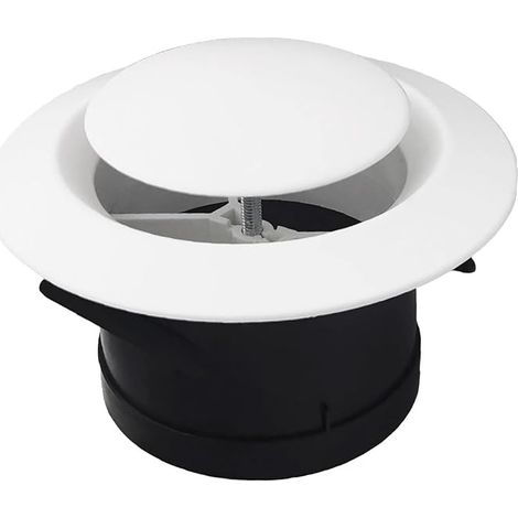 Ventilation Duct Cover, 4 Dimensional Ceiling Diffuser, Exhaust Supply Valve, Air Intake, Ventilation Pipe Cover, 75mm (1/5)