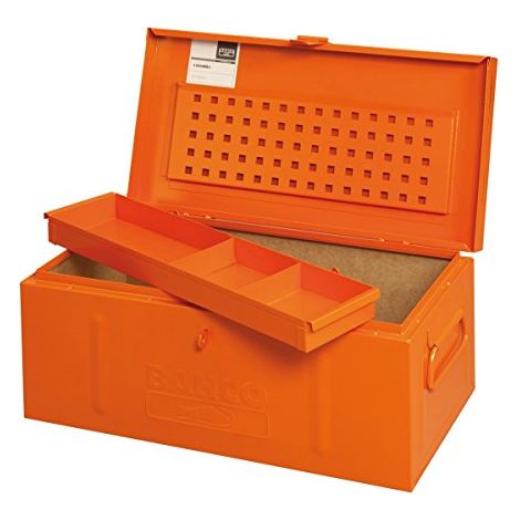 Cassetta attrezzi Bahco metal mason box bloccabile vassoio removibile (1/4)