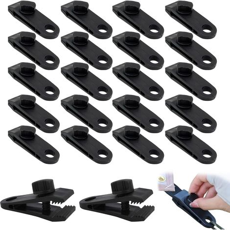 20 Pcs Pince Pour Bache Piscine, Clips pour Tente universelles, pour Tente (1/5)