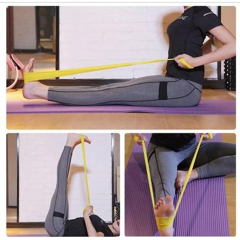 Bande de résistance 1,5 m - Élastique de sport - Pour yoga, pilates et fitness à domicile - Accessoire de musculation (1/4)