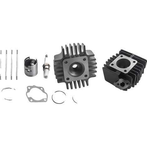 Kit de cilindro y pistón, 49 cc, relación de compresión 5.6:1, diámetro del cilindro 41 mm, compatible con Suzuki LT A50, Suzuki JR 50 (1/5)
