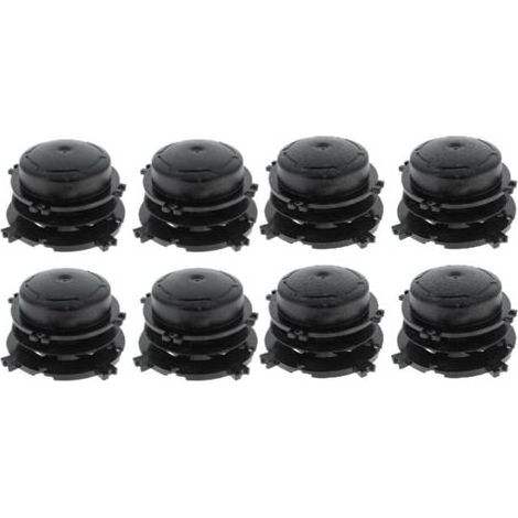 StarRing 8er-Pack Ersatz-Spulenköpfe für FS-AutoCut 36-2 46-2 56-2 Rasentrimmer, Schwarz (1/5)