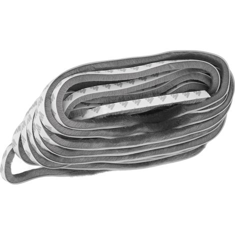 Selbstklebendes Dichtungsband für Fenster und Türen, schalldicht, winddicht, staubdicht, grau, 9 x 9 mm (1/5)
