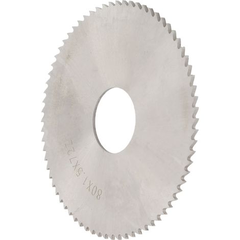 Lame de scie circulaire en acier rapide, plaquette de fraisage à 72 dents, disque de coupe 80 x 1,5 mm (1/5)