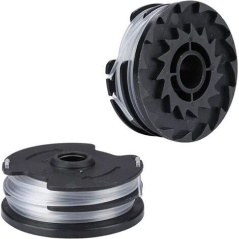 Pair Bobine Fil Nylon pour Parkside LIDL Akku PRTA 20-Li C3 A1B2 PRT 550 A1 A3 PRT 300 A1 Pièces de Rechange Coupe Bordure (2 pièces) (1/5)