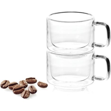 Ein atemberaubendes Set aus 2 transparenten 65-ml-Espressogläsern von Sven Duka (1/5)