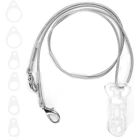Cordon antidéperdition pour appareils auditifs pratiques, amplificateur sonore avec sangle de cou pour enfants, accessoire oreille. (1/5)