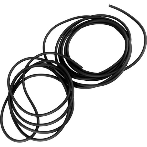 Tuyau de changement d'eau pour aquarium, en silicone professionnel, pour filtre à eau d'aquarium, 5 m (16,4 pi), noir (1/5)