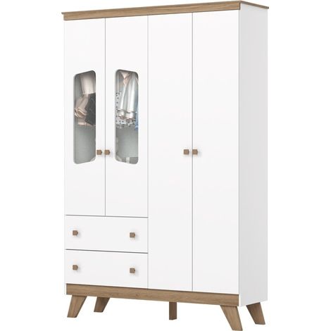 ARMADIO INFANTILE 4 ANTE 2 CASSETTI CLOWN
