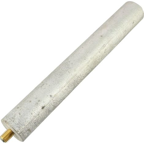 Anode 180mm M5/M8 – Filetage plomberie – Compatible chauffe-eau Chaffoteaux et marques – Magnésium gris (1/5)