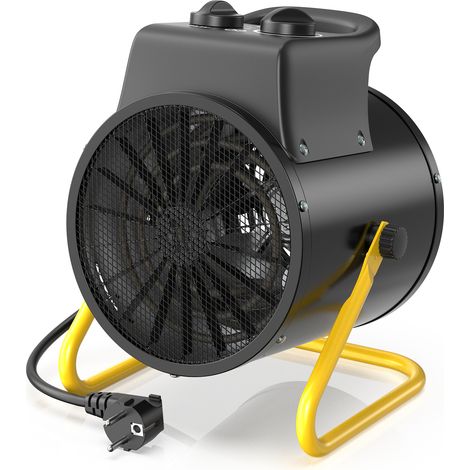 Gebläseheizer 3000W - Industrie-Heizkörper, verstellbarer Winkel & Thermostat für Haus und Baustelle - DAHTEC