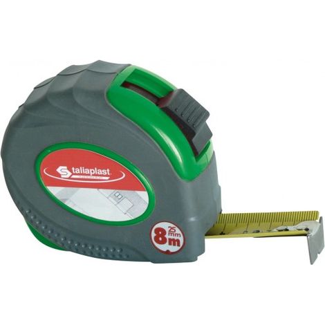 SOFOP TALIAPLAST - Octuple mètre boitier vert bi-matière 25mm (blister)