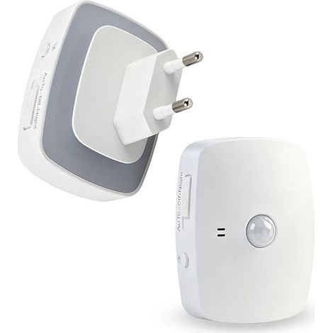 2Pcs LED Night Lights with Motion Sensor and Twilight Sensor, Motion Detector and Night Light Wall Socket for Bedroom, Hallway or Staircase, Adjustable Light 1-50LM (1/5)