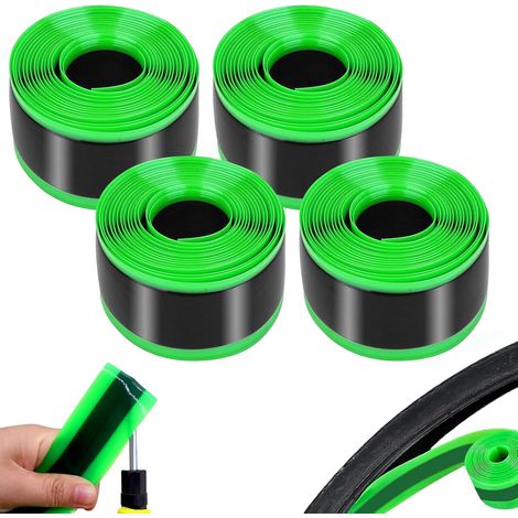 Bande Anti Crevaison, 4 Pièces Liner de Protection Anti Crevaison pour VTT et Vélo de Route, Doublure Pneu Vélo Compatible avec Pneu 26 29 Pouces 700C, Accessoires Vélo Durables et Efficaces (1/5)