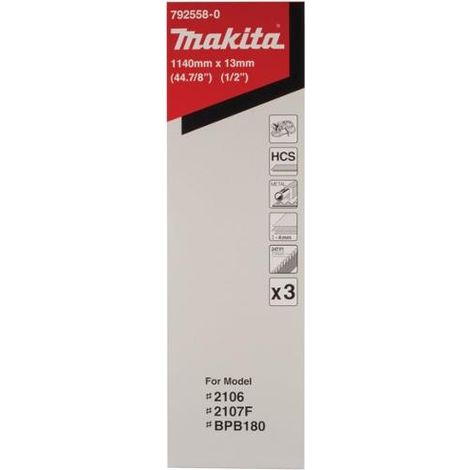 792558-0 Lame de scie à ruban, HCS, 13 x 0,5 x 1 140 mm, 24 TPI, 3 pcs (1/2)