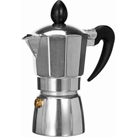 Caffettiera Moka Macchinetta Caffe' Alluminio Marikafe' 1/2 Tz Mezza Tazza (1/5)
