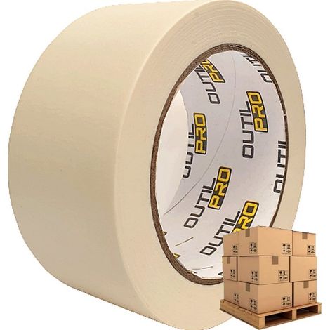 Lot de 12 cartons de masquages OUTILPRO travaux peinture 48 mm x 50 m (carton de 24) (1/3)