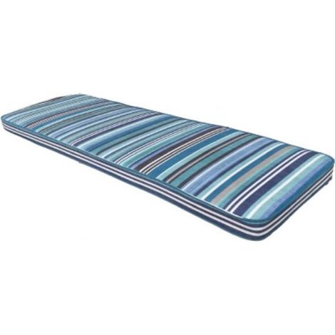 Sandbanks 3 Seater Bench Cushion - L141 x W48 x D6 cm - Blue
