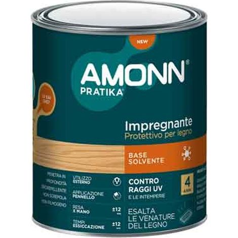 IMPREGNANTE A SOLVENTE AMONN 0,75 lt - Noce scuro