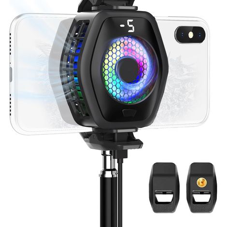 2-in-1 Magnetischer und Clip-Handykühler – Halbleiterbetrieben für Mobiltelefone – Kühlkörper für iPhone/Android/iPad/Tablet – Gaming, Telefonate (1/5)