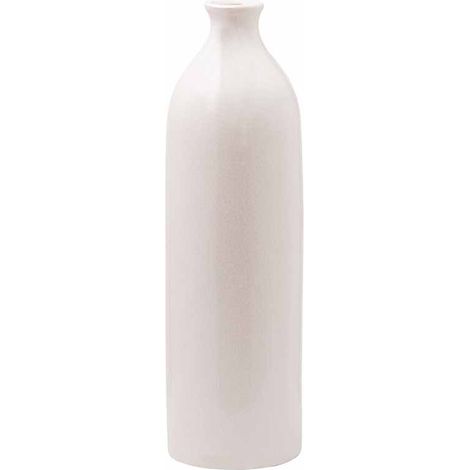 Garda Glazed Gisela Vase - Ceramic - L18 x W18 x H51 cm - White