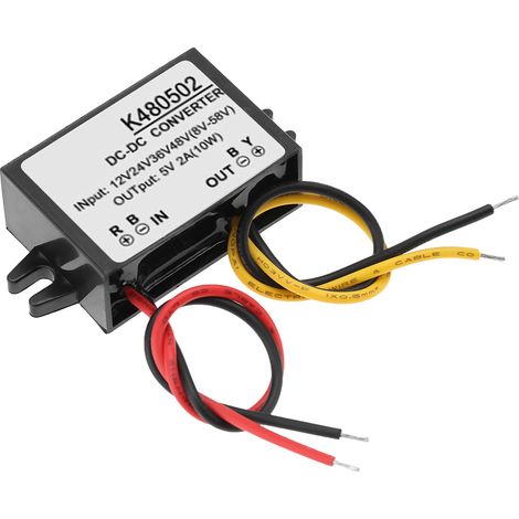 Module d'alimentation abaisseur de tension DC-DC 12V/24V/36V/48V vers 5V 2A (1/5)