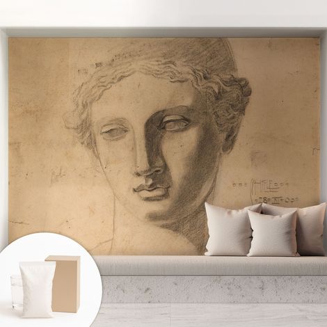 Tapete Vliestapete mit Kleber - trendige Wanddeko - elegant Fototapete für Wohnzimmer - Schlafzimmer Frauenporträt 208x146 cm (1/5)