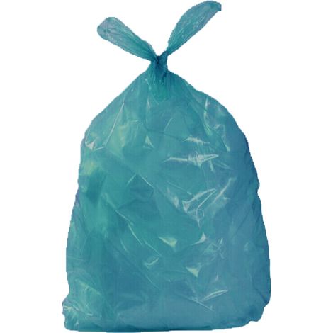 Sacchetti per bidoni spazzatura buste grandi immondizia pattumiera sacco 90x120cm resistenti kg3 smaltire rifiuti dayli celeste