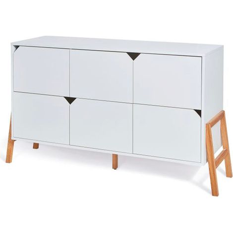 Cassettiera bianco 85cm (1/4)